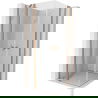 Mexen Mist Duo pivot shower enclosure 70 x 70 cm, transparent, brushed copper - 8A4-070-070-65-00