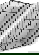 Mexen Mist T shower enclosure right door 90 x 80 cm, black grid, black - 8A4T-090-080-70-77-P