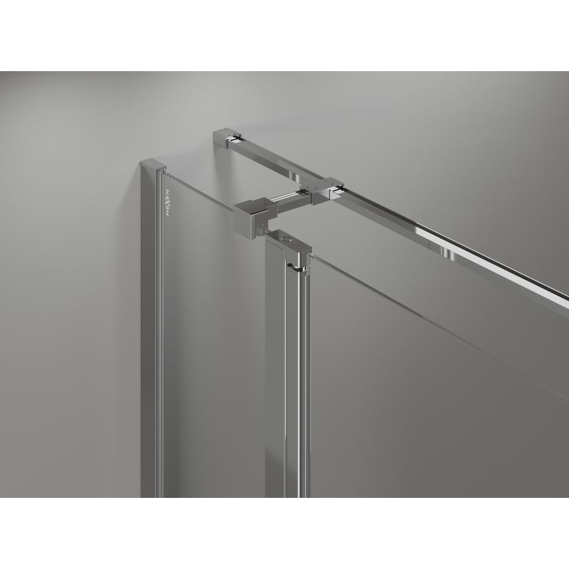 Mexen Mist T hinged shower enclosure 115 x 100 cm, transparent, chrome - 8A4T-115-100-01-00