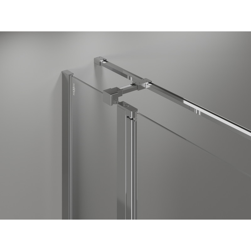 Mexen Mist T pivot shower cabin 95 x 110 cm, transparent, chrome - 8A4T-095-110-01-00