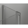 Mexen Mist T pivot shower cabin 95 x 110 cm, transparent, chrome - 8A4T-095-110-01-00