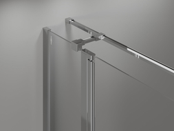 Mexen Mist T 120 x 120 cm Hinged Shower Enclosure, Transparent, Chrome - 8A4T-120-120-01-00