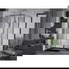 Mexen Apia extendable shower cubicle 110 x 80 cm, Transparent, Chrome + shower tray Flat, Black - 840-110-080-01-00-4070