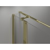 Mexen Mist T pivot shower enclosure 75 x 80 cm, transparent, gold - 8A4T-075-080-50-00