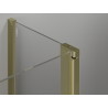 Mexen Mist T pivot shower enclosure 75 x 80 cm, transparent, gold - 8A4T-075-080-50-00