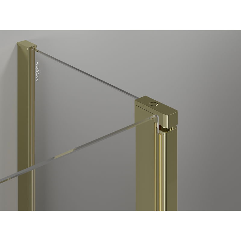 Mexen Mist T hinged shower enclosure 110 x 80 cm, transparent, gold - 8A4T-110-080-50-00
