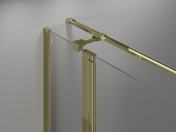 Mexen Mist T hinged shower enclosure 90 x 80 cm, transparent, gold - 8A4T-090-080-50-00