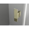 Mexen Mist T pivot shower enclosure 75 x 80 cm, transparent, gold - 8A4T-075-080-50-00