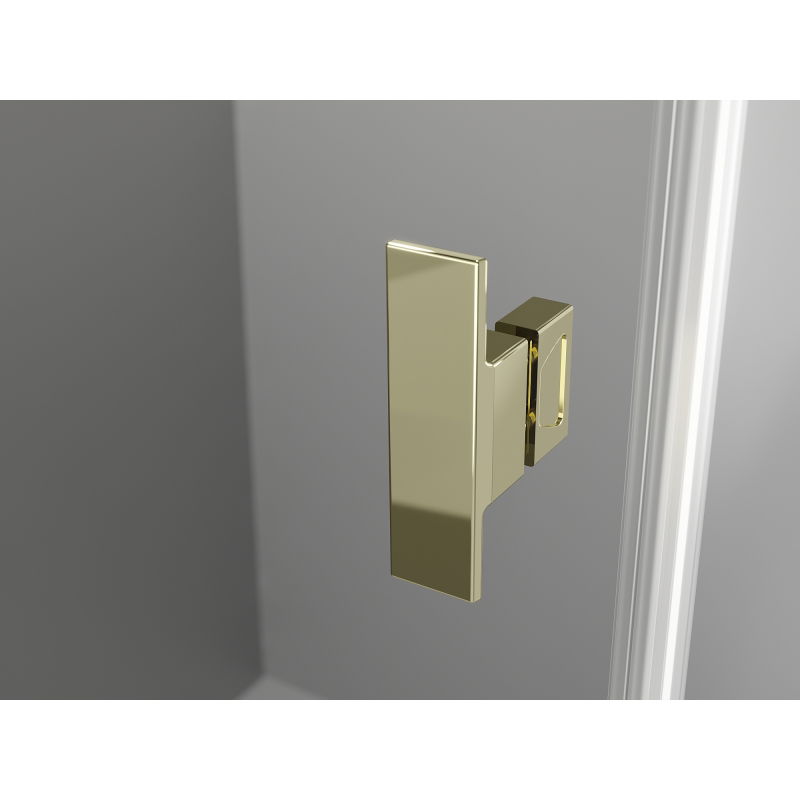 Mexen Mist T hinged shower enclosure 110 x 80 cm, transparent, gold - 8A4T-110-080-50-00