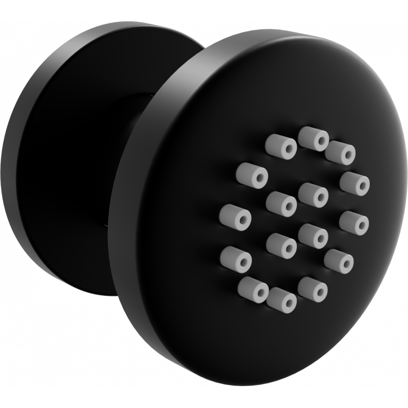 Mexen surface-mounted side nozzle, black - 79361-70
