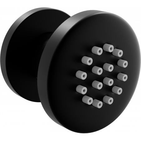 Mexen surface-mounted side nozzle, black - 79361-70