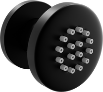 Mexen wall mounted side nozzle, Black - 79361-70