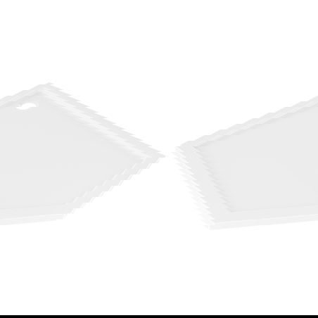 Mexen Flow pentagonal slim shower tray left 100 x 80 cm, white gloss - 46P108010L