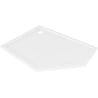 Mexen Flow pentagon shower tray slim left 100 x 80 cm, white gloss - 46P108010L
