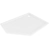 Mexen Flow pentagonal slim shower tray right 100 x 90 cm, white gloss - 46P109010R
