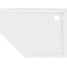 Mexen Flow pentagonal slim shower tray right 100 x 90 cm, white gloss - 46P109010R