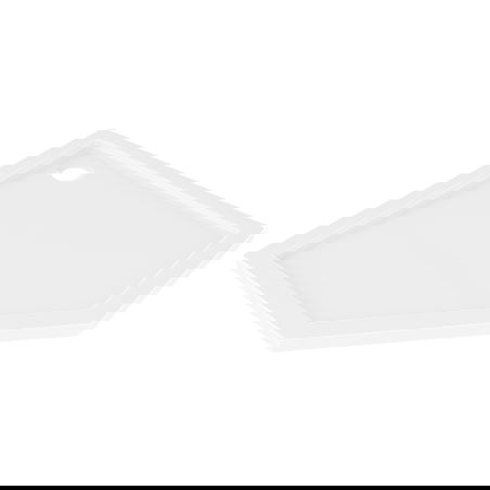 Mexen Flow pentagonal slim shower tray 100 x 100 cm, white gloss - 46P101010