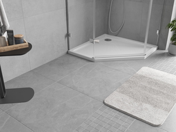 Mexen Flow pentagonal shower tray slim 100 x 100 cm, white gloss - 46P101010
