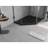 Mexen Flow slim pentagon shower tray right 90 x 80 cm, black matte - 46P708090R