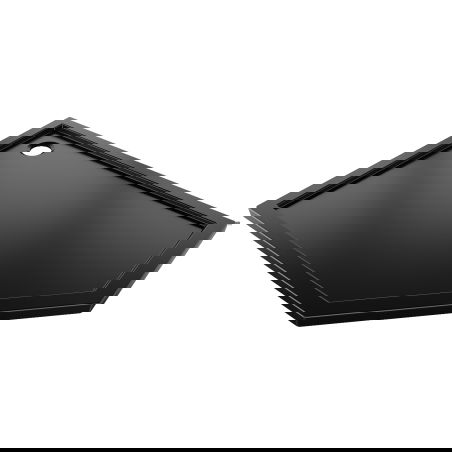 Mexen Flow pentagonal shower tray slim left 100 x 80 cm, black matte - 46P708010L