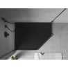 Mexen Flow pentagonal shower tray slim left 100 x 80 cm, black matt - 46P708010L