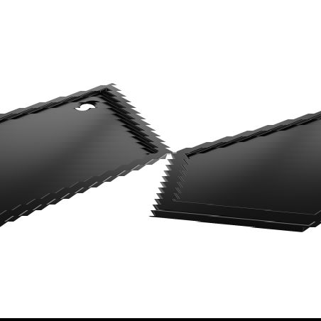 Mexen Flow pentagonal slim shower tray right 100 x 80 cm, black matt - 46P708010R