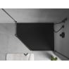 Mexen Flow pentagonal slim shower tray right 100 x 80 cm, black matte - 46P708010R