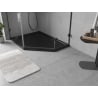 Mexen Flow pentagonal shower tray slim left 100 x 90 cm, black matt - 46P709010L