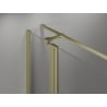 Mexen Mist T swing shower cabin 100 x 85 cm, transparent, brushed gold - 8A4T-100-085-55-00