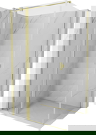 Mexen Mist T Hinged Shower Cabin 115 x 110 cm, Transparent, Brushed Gold - 8A4T-115-110-55-00