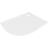 Mexen Flow semi-circular asymmetric slim shower tray right 90 x 80 cm, white gloss - 46Q108090R
