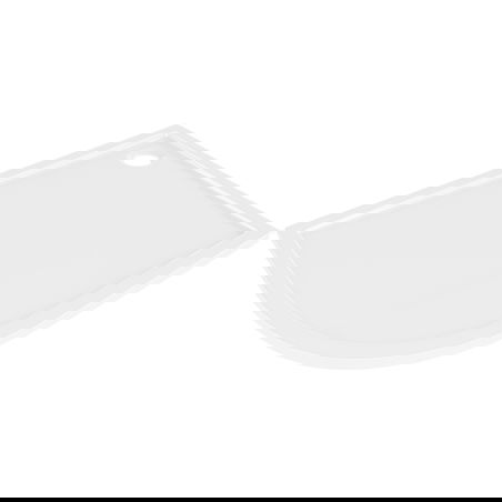 Mexen Flow semicircular asymmetric slim right shower tray 100 x 90 cm, white gloss - 46Q109010R