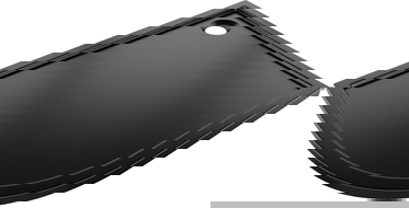 Mexen Flow semi-circular asymmetric slim right shower tray 100 x 90 cm, black matt - 46Q709010R