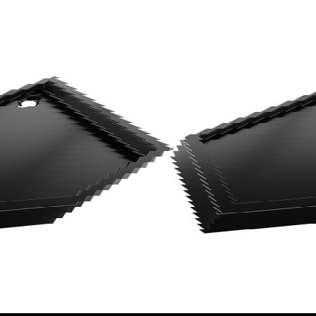 Mexen Flow+ pentagonal left shower tray 80 x 100 cm, black matt - 46P708010LH