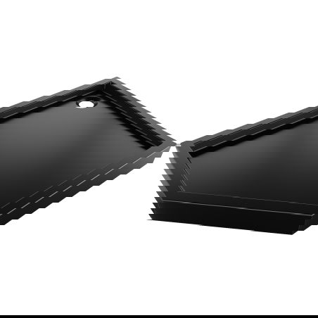 Mexen Flow+ pentagonal shower tray right 100 x 80 cm, black matte - 46P708010RH