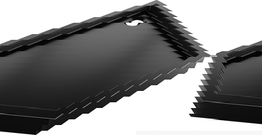 Mexen Flow+ pentagonal shower tray right 100 x 80 cm, black matt - 46P708010RH