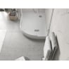Mexen Flow+ asymmetrical left quadrant shower tray 90 x 80 cm, white gloss - 46Q108090LH
