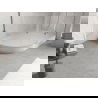 Mexen Flow+ semi-circular asymmetrical right shower tray 90 x 80 cm, white gloss - 46Q108090RH