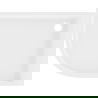 Mexen Flow+ semi-circular asymmetrical right shower tray 90 x 80 cm, white gloss - 46Q108090RH
