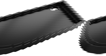 Mexen Flow+ asymmetrical right semi-circular shower tray 90 x 80 cm, black matte - 46Q708090RH