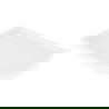Mexen Flow+ semi-circular asymmetric left shower tray 100 x 80 cm, white gloss - 46Q108010LH