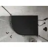 Mexen Flow+ asymmetrical right semi-circular shower tray 100 x 90 cm, black matte - 46Q709010RH