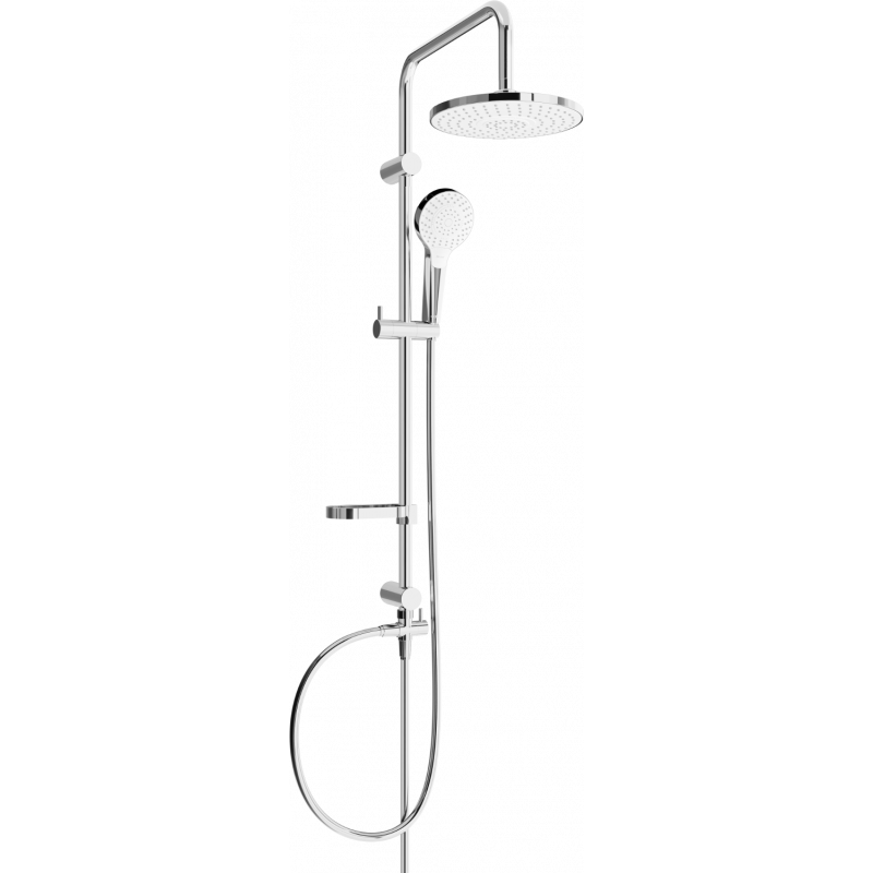 Mexen X05 shower column, Chrome/White - 798050591-00