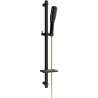 Mexen DQ49 sliding shower set, Black/Gold - 785494581-57