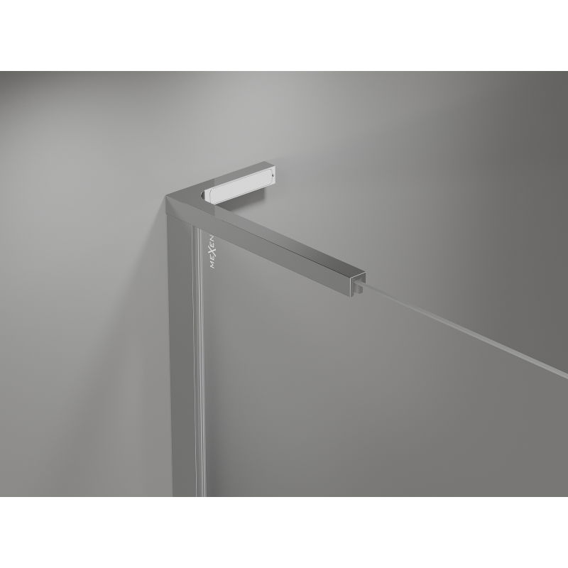 Mexen Mist L Duo 100 x 100 cm Pivot Shower Enclosure, Transparent, Chrome - 8A4L-100-100-01-00