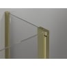 Mexen Mist L Duo hinged shower cabin 115 x 100 cm, transparent, gold - 8A4L-115-100-50-00