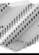 Mexen Mist L Duo hinged shower enclosure 110 x 105 cm, transparent, black - 8A4L-110-105-70-00