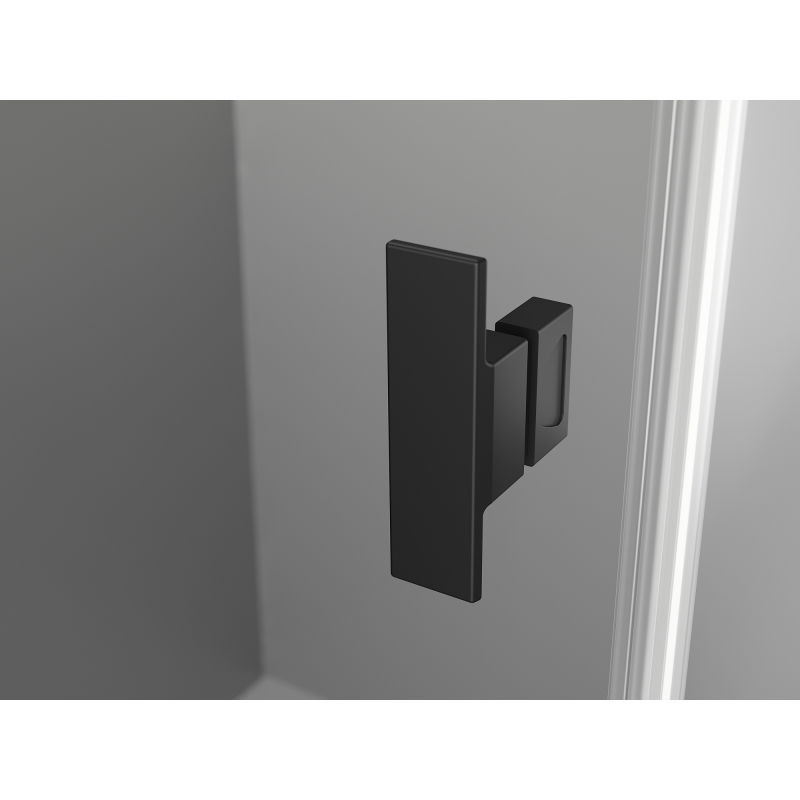 Mexen Mist L Duo hinged shower cabin 105 x 90 cm, black frame, black - 8A4L-105L-090P-70-70