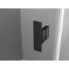 Mexen Mist L Duo shower enclosure swing 95 x 95 cm, black grid, black - 8A4L-095L-095P-70-77