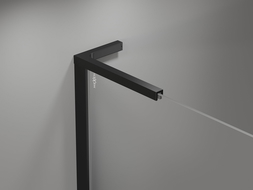 Mexen Mist L Duo shower enclosure hinged 120 x 110 cm, black grid, black - 8A4L-120L-110P-70-77
